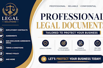 write professional employment contracts, agreements, and ndas