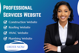 design hvac website for heating cooling contractor with local SEO
