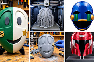 3d print and paint cosplay mask, cosplay creation, 3d helmet, cosplay armor,