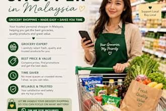 help you to do grocery shopping and buy household items in klang valley malaysia