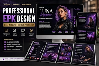 design dj ekp, artists ekp, band press kit ,  ekp design, dj press kit, artists