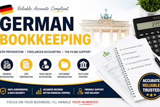 do german bookkeeping, eÜr preparation, freelancer accounting and tax filing