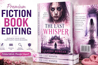 do fiction book edit, proofread your novel for KDP publishing