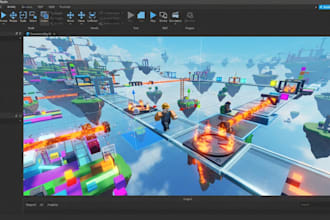 build roblox game, roblox scripting, roblox obby, full game creation, in studio