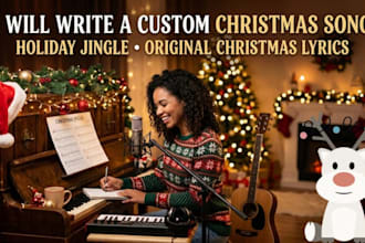 write and create a custom christmas song