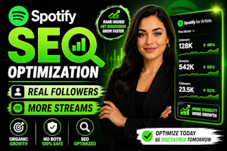 optimize your spotify music SEO to increase real followers and streams