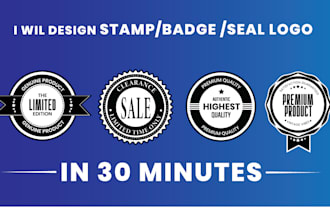 design an official stamp, seal, badge, or vintage emblem logo