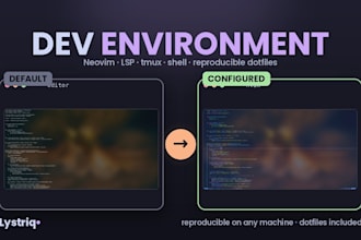set up your neovim, terminal and dotfiles dev environment