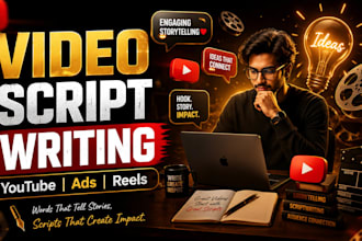 be your professional script writer for videos and ads