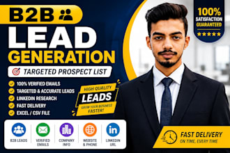 b2b lead generation, targeted prospect list, email list building