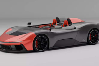 remod 3d racing car,rizomuv,vehicle built,engine braking,pininfarina car,bodykit
