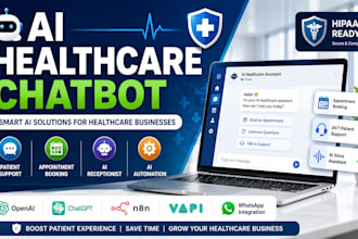 build hipaa ai healthcare chatbot, medical ai agent, telemedicine automation