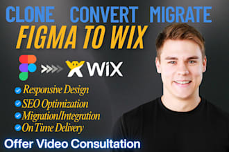 convert figma to wix studio, ai website to wix website, custom website with wix