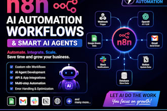build n8n ai automation workflows and smart ai agents for business scaling