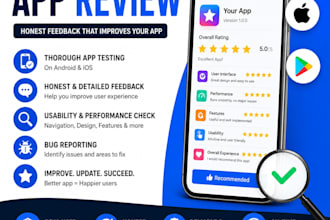 mobile app promotion, 500 app install, app rating, google and ios rating