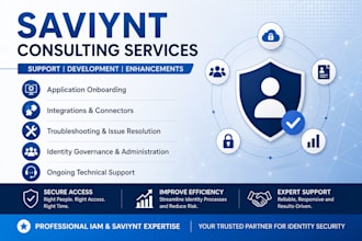provide saviynt support, development and enhancement services
