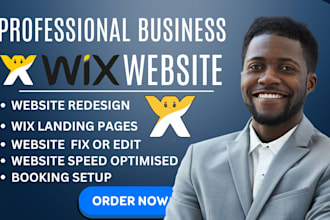 redesign wix booking website update layout and boost wix website speed