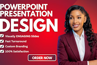 design a professional powerpoint presentation, pitch deck,