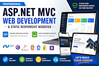 develop a custom asp net mvc web application