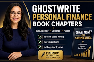 ghostwrite your personal finance nonfiction book or chapter