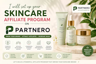 set up your skincare affiliate program on partnerstack