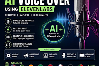 provide a clear and professional male voice over