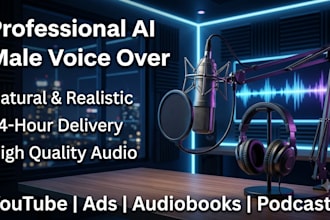 create a realistic ai male voice over