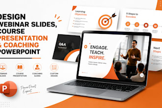 design webinar slides, course presentation and coaching powerpoint