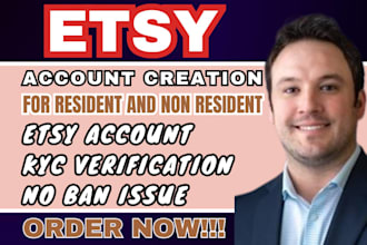 create etsy seller account, do etsy store creation, esty setup for any country