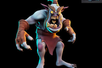 create a stylized 3d character for games and cinematics