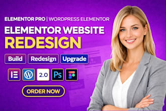 design wordpress website with elementor for your business webdesign and redesign