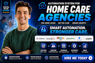 setup home care agency jotform hubspot zoho pipedrive calendly zapier automation