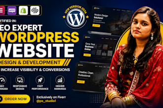 responsive wordpress website or landing page or redesign