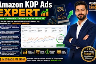 manage your amazon kdp ads campaign and kindle book marketing