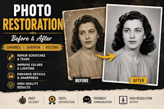 enhance, sharpen, upscale and restore your blurry photo