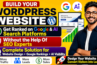 redesign or build wordpress website for google and ai visibility