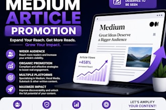 do professional medium article promotion