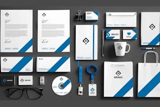 design a professional company or contractor letterhead and business card