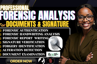 be your forensic document analyst, real or forged signature or handwriting