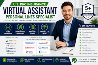 be your property and casualty insurance virtual assistant for personal lines