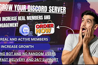 boost, advertise and grow your discord server promotion with real organic member