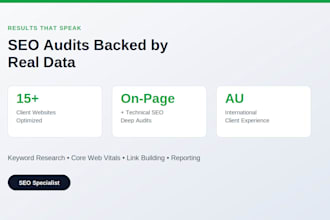do on page and technical SEO audit for your website