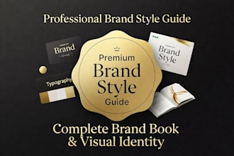 create professional brand style guide and brand book