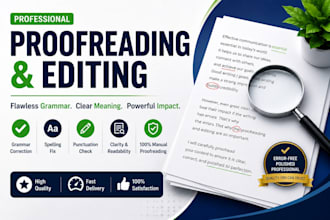 proofread and edit your english text manually