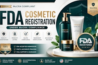 register your cosmetic products with fda registration under mocra compliance