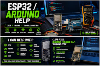 fix your esp32 or arduino code and hardware issues