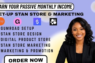 setup stan store digital product, stan store marketing, digital store, gumroad