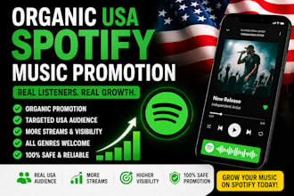do organic USA spotify music promotion