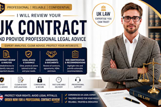 review your UK contract and provide professional legal advice