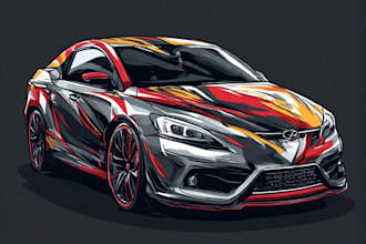design vehicle wrap design, car wrap design